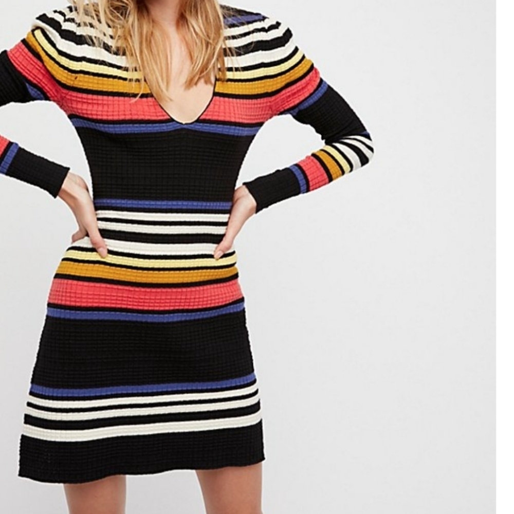Free People Gidget Striped Sweater Dress